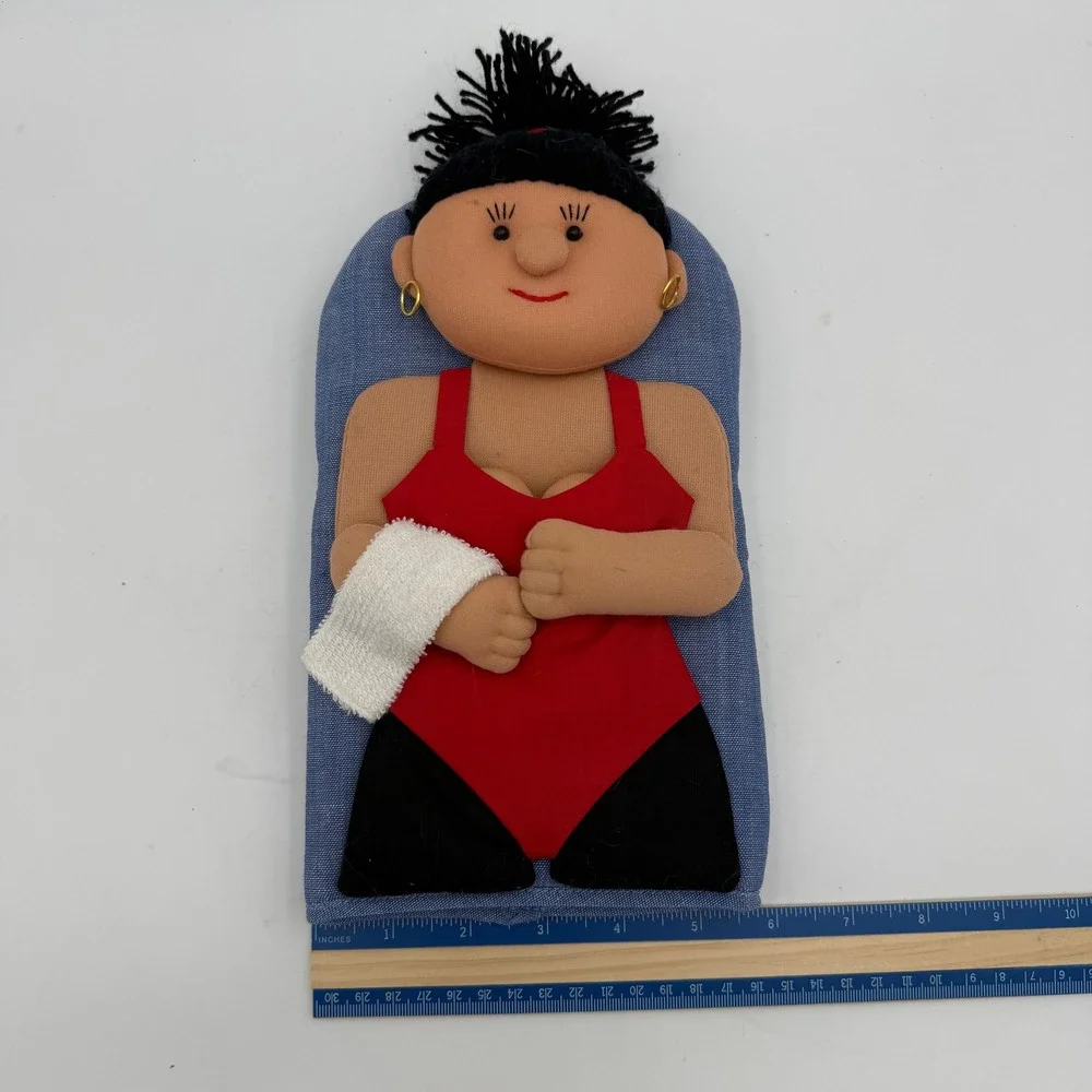 Hotmittking Novelty Oven Mitt Woman in Red Swimsuit 3D Padded Kitchen Glove